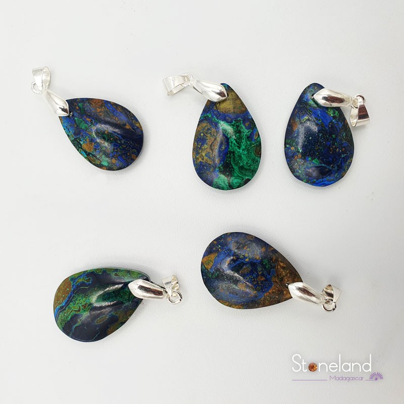 Pendentif - Azurite Malachite Pendentif - Azurite Malachite