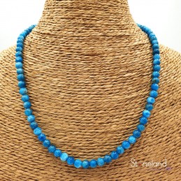 Collier  - Apatite bleue