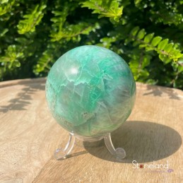 Sphère - Pierre de lune verte