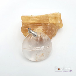 Pendentif Rond - Cristal de roche