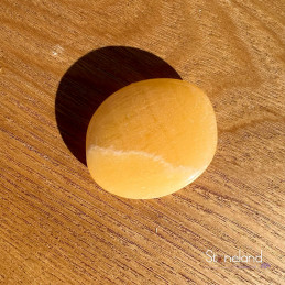 Galet Plat - Calcite Jaune/Orange