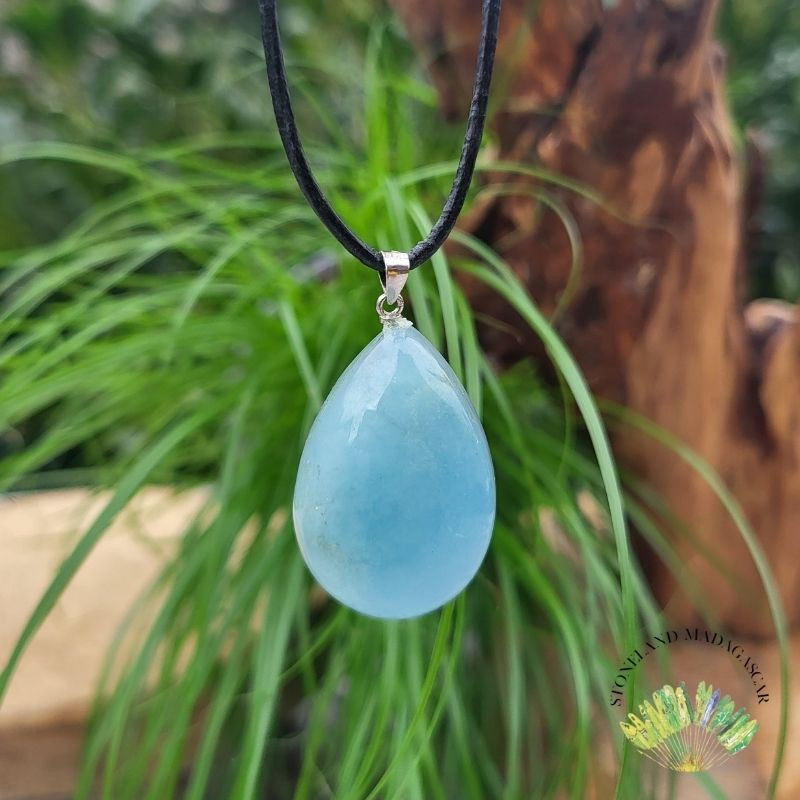 Pendentif Goutte - Aigue-marine