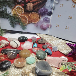 Calendrier de l’Avent pierres – 24 minéraux naturels