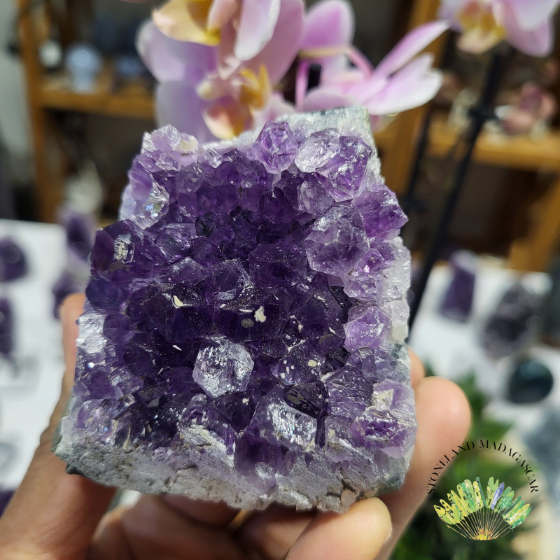 Pierre forme libre - Améthyste Géode